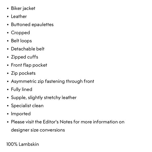 ZIMMERMANN LUMINOSITY BIKER LEATHER JACKET SZ 0 ESPRESSO - Picture 10 of 11